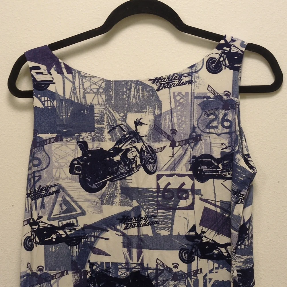 Harley Davidson Route 66 Vintage Shift Dress - Festival - Graphic Design - Bold - Picture 9 of 13